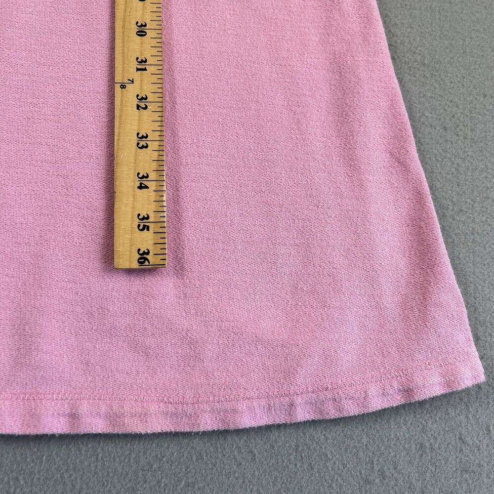 Subtle Tones Pink Cotton‎ Terry V Neck Sleeveless Kangaroo Pocket Midi Dress M - Picture 9 of 16
